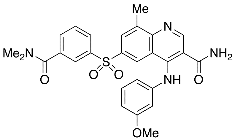 6-[[3-[(Dimethylamino)carbonyl]phenyl]sulfonyl]-4-[(3-methoxyphenyl)amino]-8-methyl-3-quinolinecarboxamide