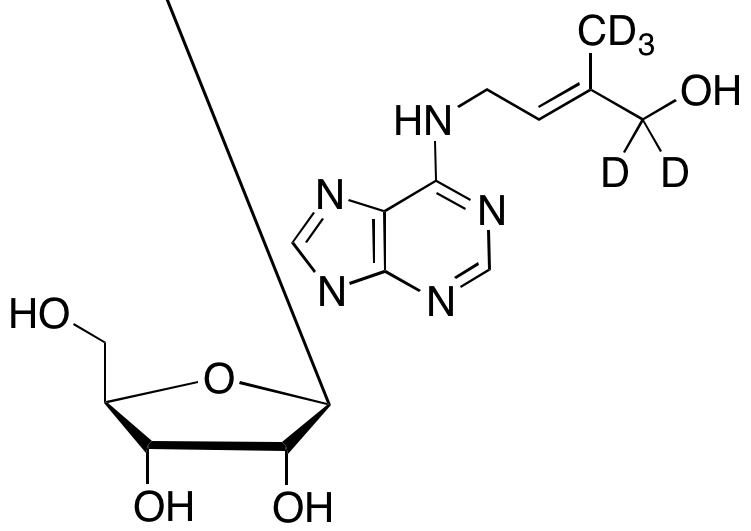 6-[(E)-4-Hydroxy-3-methylbut-2-enylamino]-9-β-D-ribofuranosylpurine-d5