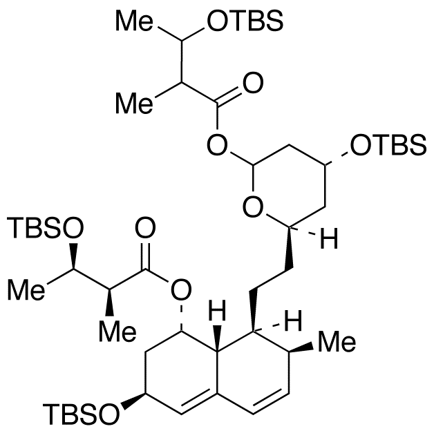 6-(2-Methyl-3-hydroxy-oxobutyl) 3”-Hydroxy Pravastatin Lactone Tetra(tert-Butyldimethylsilyl) Ether