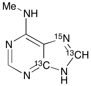 6-(Methylamino)purine-13C2,15N