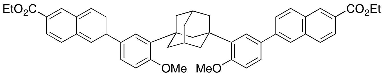 6,6’-((1s,3s,5r,7r)-Adamantane-1,3-diylbis(4-methoxy-3,1-phenylene))bis(2-naphthoic Acid Diethyl Ester