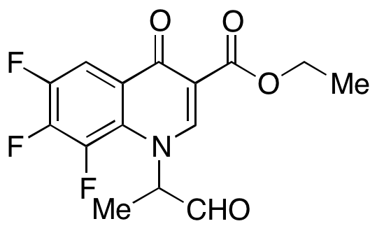 6,7,8-Trifluoro-4-oxo-1-(1-oxopropan-2-yl)-1,4-dihydroquinoline-3-carboxylic Acid Ethyl Ester