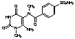 6-Amino-5-(4-sulfonamidobenzoyl)-N-(methylamino)-1-methyluracil