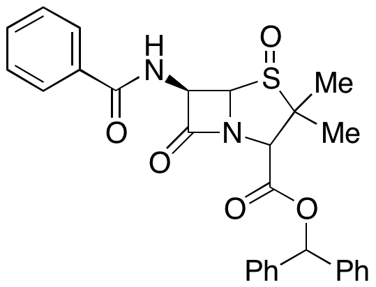 6-Benzamido-3,3-dimethyl-7-oxo-4-thia-1-azabicyclo[3.2.0]heptane-2-carboxylic Acid Benzhydryl Ester 4-Oxide