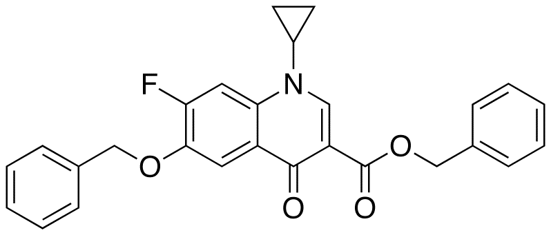 6-Benzyloxy-1-cyclopropyl-1,4-dihydro-7-fluoro-4-oxo-3-quinolinecarboxylic Acid Benzyl Ester