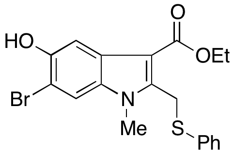 6-Bromo-5-hydroxy-1-methyl-2-[(phenylthio)methyl]-1H-indole-3-carboxylic Acid Ethyl Ester
