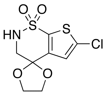 6’-Chloro-2’,3’-dihydro-spiro[1,3-dioxolane-2,4’-[4H]thieno[3,2-e][1,2]thiazine] 1’,1’-Dioxide