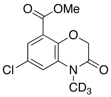 6-Chloro-3,4-dihydro-4-methyl-3-oxo-2H-1,4-benzoxazine-8-carboxylic Acid-d3 Methyl Ester