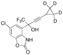 6-Chloro-4-[(2,2,3,3-d4-cyclopropylethynyl)trifluoromethylhydroxymethyl]-3H-benzoxazol-2-one