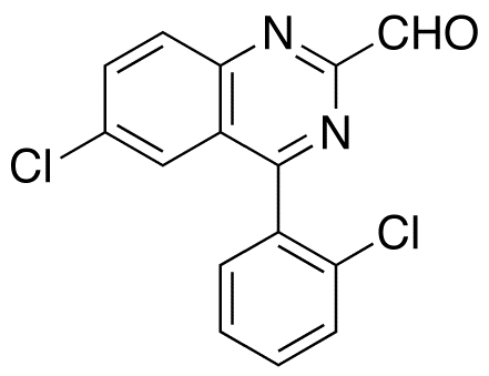 6-Chloro-4-(2-chlorophenyl)-2-quinazolinecarboxaldehyde