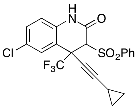 6-Chloro-4-(2-cyclopropylethynyl)-3,4-dihydro-3-(phenylsulfonyl)-4-(trifluoromethyl)-2(1H)-quinolinone