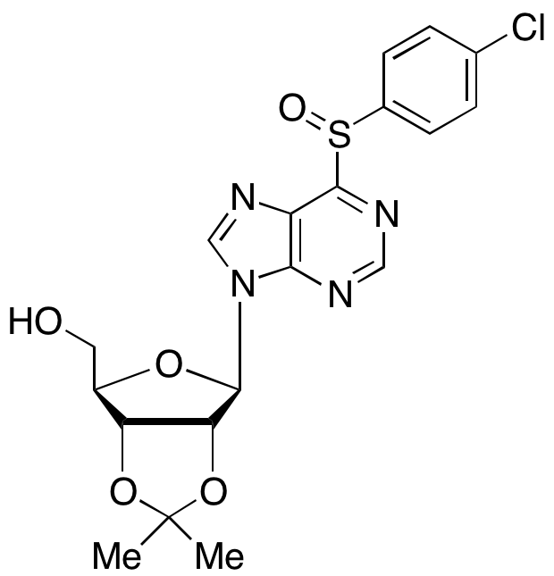 6-Desamino-6-(4-chlorophenyl)-sulfinyladenosine 2’3’-O-(Methylethylidene)