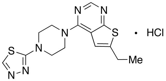 6-Ethyl-4-[4-(1,3,4-thiadiazol-2-yl)-1-piperazinyl]thieno[2,3-d]pyrimidine Hydrochloride