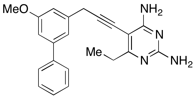 6-Ethyl-5-(3-(5-methoxy-[1,1’-biphenyl]-3-yl)prop-1-yn-1-yl)pyrimidine-2,4-diamine