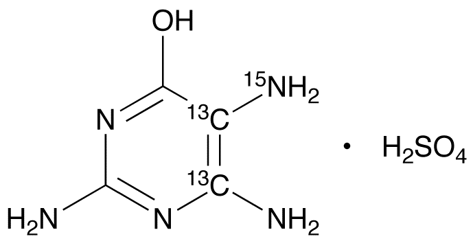 6-Hydroxy-2,4,5-triaminopyrimidine-13C2,15N, Sulfate