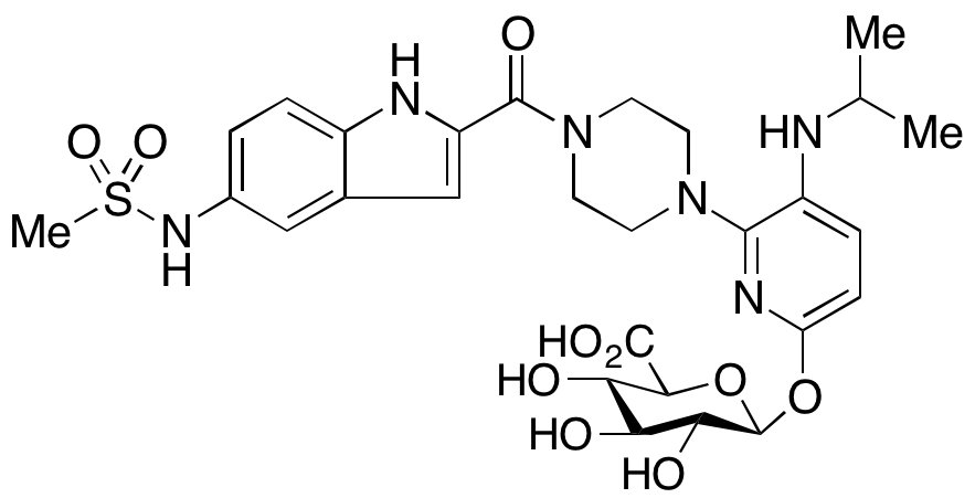 6’-Hydroxy Delavirdine O-β-D-Glucuronide