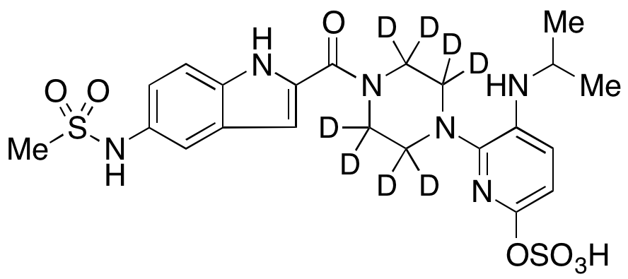 6’-Hydroxy Delavirdine O-Sulfate-d8