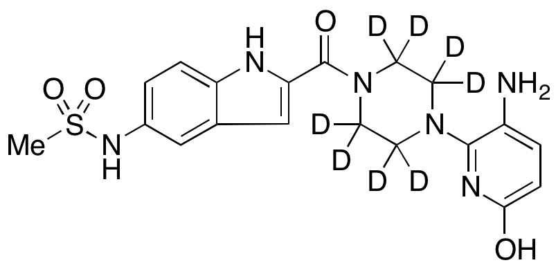 6’-Hydroxy N-Desisopropyl Delavirdine-d8