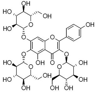 6-Hydroxykaempferol-3,6,7-triglucoside