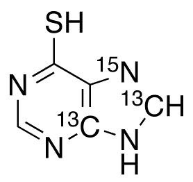 6-Mercaptopurine-13C2,15N (major)