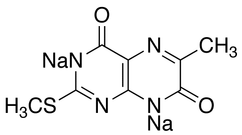 6-Methyl-2-methylthio-4,7(3H,8H)-pteridinedione Disodium Salt