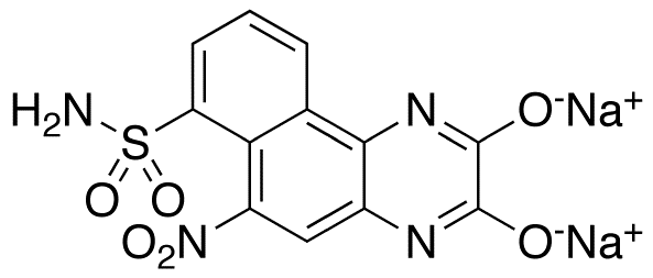 6-Nitro-7-sulfamoylbenzo[f]quinoxaline-2,3-dione, Disodium Salt