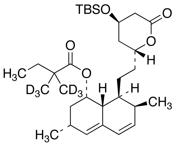 6(R)-[2-(8(S)-(2,2-Dimethyl-d6-butyryl)oxy]-2(S),6(R)-dimethyl-1,2,6,7,8,8a(R)-hexahydro-1(S)-naphthyl]ethyl-4(R)-(t-butyl-dimethylsilyl)oxy-3,4,5,6-tetrahydro-2H-pyran-2-one