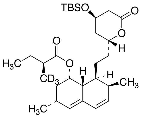 6(R)-{2-[8(S)-2-Methyl-d3-butyryloxy-2(S),6(R)-dimethyl-1,2,6,7,8,8d(R)-hexahydro-1(S)-naphthyl]ethyl}-4(R)-tert-butyldimethylsilyloxy-3,4,5,6-tetrahydro-2H-pyran-2-one