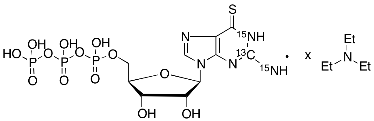 6-Thioguanosine Triphosphate-13C,15N2 Triethylamine Salt