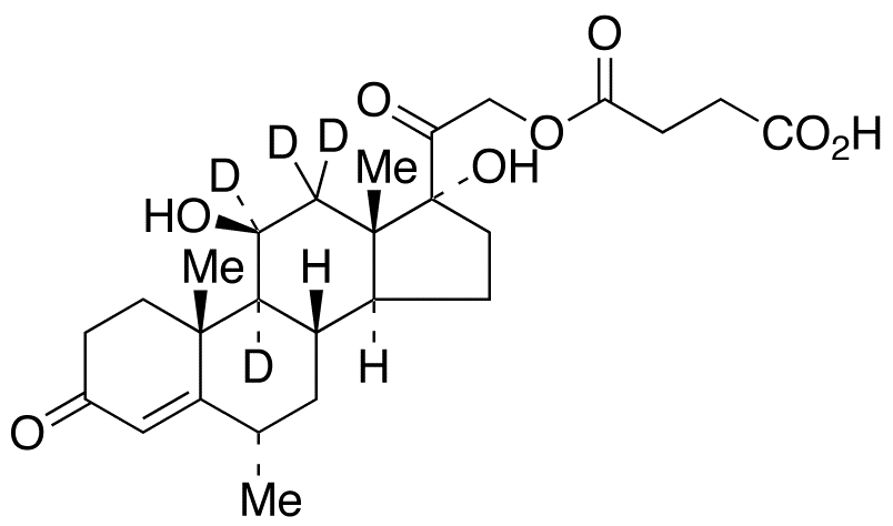 6α-Methyl Hydrocortisone 21-Hemisuccinate-d4 (major)