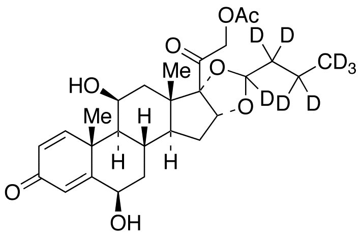 6β-Hydroxy 21-Acetyloxy Budesonide-d8