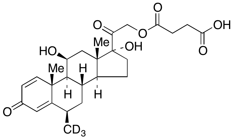 6β-Methylprednisolone Hemisuccinate-d3