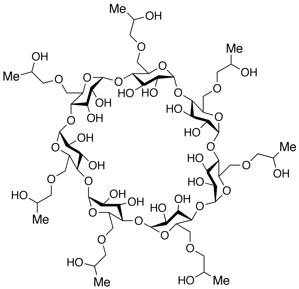 6A,6B,6C,6D,6E,6F,6G-Heptakis-O-(2-hydroxypropyl)-β-cyclodextrin