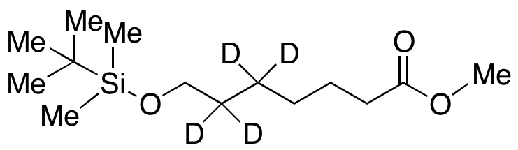 7-[[(1,1-Dimethylethyl)dimethylsilyl]oxy]heptanoic Acid-d4 Methyl Ester