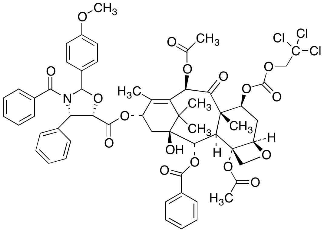 7-{[(2,2,2,-Trichloroethyl)oxy]carbonyl} Baccatin III (4S, 5S)-3-Benzoyl-2-(4-methoxyphenyl)-4-phenyl-5-oxazolidinecarboxylate