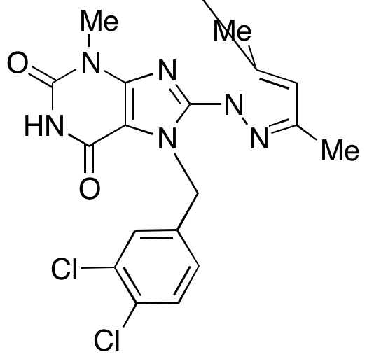 7-[(3,4-Dichlorophenyl)methyl]-8-(3,5-dimethyl-1H-pyrazol-1-yl)-3,7-dihydro-3-methyl-1H-purine-2,6-dione