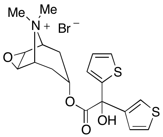 7-[(Hydroxy-2-thienyl-3-thienylacetyl)oxy]-9,9-dimethyl-3-Oxa-9-azoniatricyclo[3.3.1.02,4]nonane Bromide