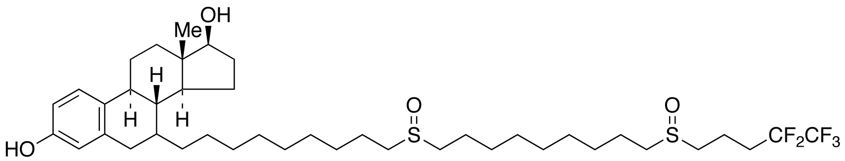 7-[9-[[9-[(4,4,5,5,5-Pentafluoropentyl)sulfinyl]nonyl]sulfinyl]nonyl]estra-1,3,5(10)-triene-3,17β-diol (Mixture of Diastereomers)