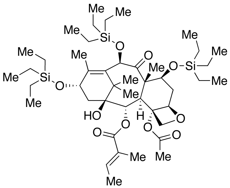 7,10,13-Tri-(O-triethylsilyl) 2-Debenzoyl-2-tigloyl 10-Deacetyl Baccatin III