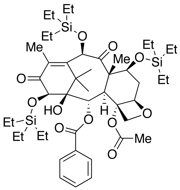 7,10,14-Tri-(O-triethylsilyl)-10-deacetyl-14β-hydroxy-13-oxo Baccatin III