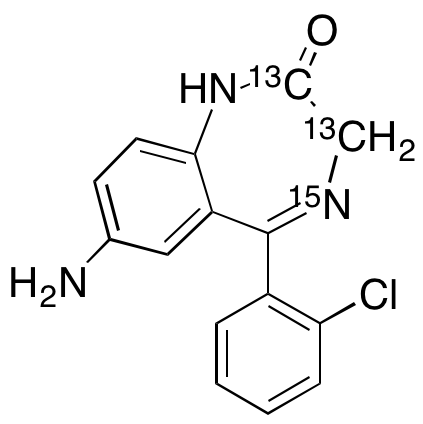 7-Amino Clonazepam-13C2, 15N