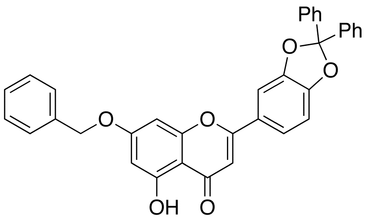 7-Benzyloxy-2-(2,2-diphenyl-1,3-benzodioxol-5-yl)-5-hydroxy-H-1-benzopyran-4-one