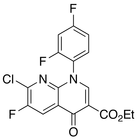 7-Chloro-6-fluoro-1-(2,4-difluorophenyl)-1,4-dihydro-4-oxo-1,8-naphthyridine-3-carboxylic Acid Ethyl Ester