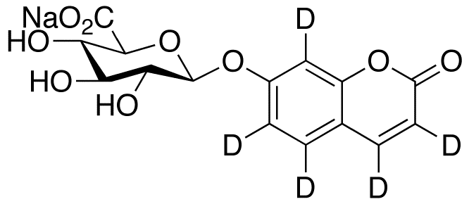 7-Hydroxy Coumarin-d5 β-D-Glucuronide Sodium Salt