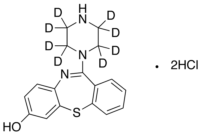 7-Hydroxy-N-des{[2-(2-hydroxy)ethoxy]ethyl} Quetiapine-d8 Dihydrochloride