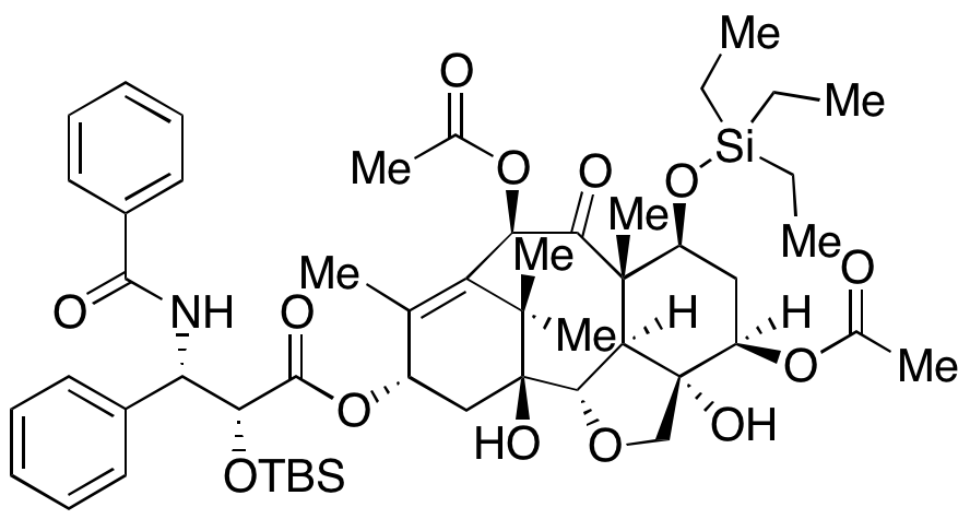 7-O-(Triethylsilyl)-2’-O-tert-butyl(dimethyl)silyl-5-acetyl-4-desacetyl-2-debenzoyl-[2,4]oxol Paclitaxel