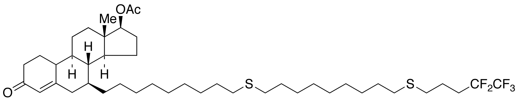 7β-[9-[[9-[(4,4,5,5,5-Pentafluoropentyl)sulfenyl]nonyl]sulfenyl]nonyl]estra-4-ene-3,17β-diol 17-Acetate