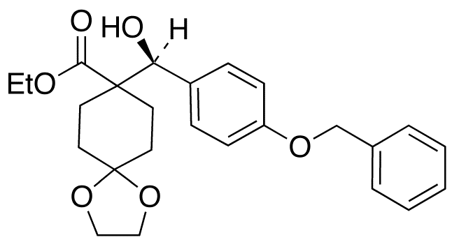 8-[(S)-Hydroxy[4-benzyloxyphenyl]methyl]-1,4-dioxaspiro[4.5]decane-8-carboxylic Acid Ethyl Ester