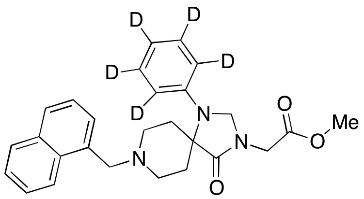 8-(1-Naphthalenylmethyl)-4-oxo-1-phenyl-1,3,8-triazaspiro[4.5]decane-3-acetic acid Methyl Ester-d5