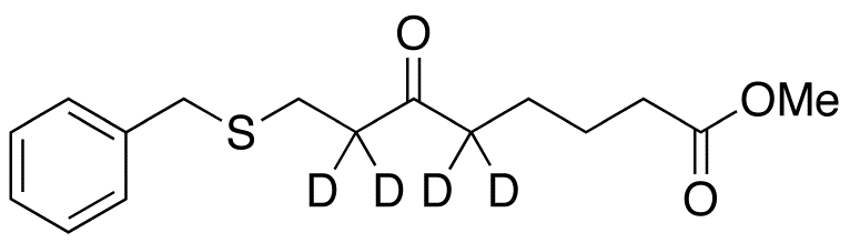 8-(Benzylthio)-6-oxo-octanoic Acid Methyl Ester-d4